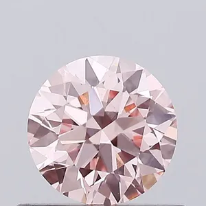 0.56ct ROUND Fancy Intense Pink VS1 Coloured Lab diamond