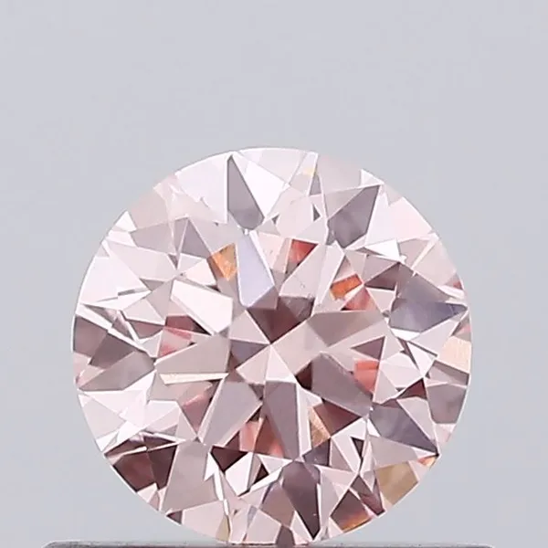 0.56ct ROUND Fancy Intense Pink VS1 Coloured Lab diamond
