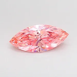 1.01ct MARQUISE Fancy Vivid Pink VVS1 Coloured Lab diamond