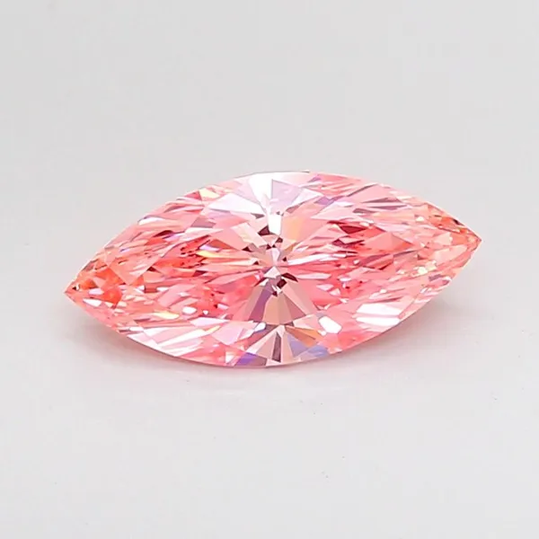1.01ct MARQUISE Fancy Vivid Pink VVS1 Coloured Lab diamond