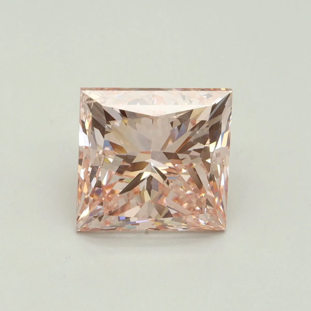 5.02ct PRINCESS Fancy Intense Pink SI1 Coloured Lab diamond