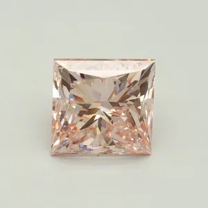 5.02ct PRINCESS Fancy Intense Pink SI1 Coloured Lab diamond