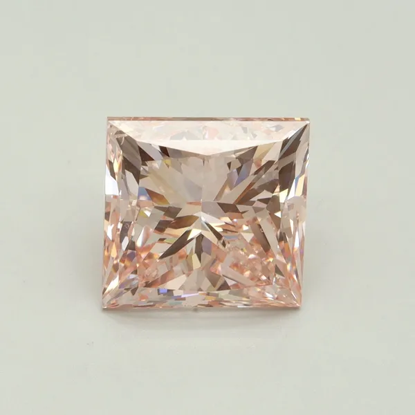 5.02ct PRINCESS Fancy Intense Pink SI1 Coloured Lab diamond