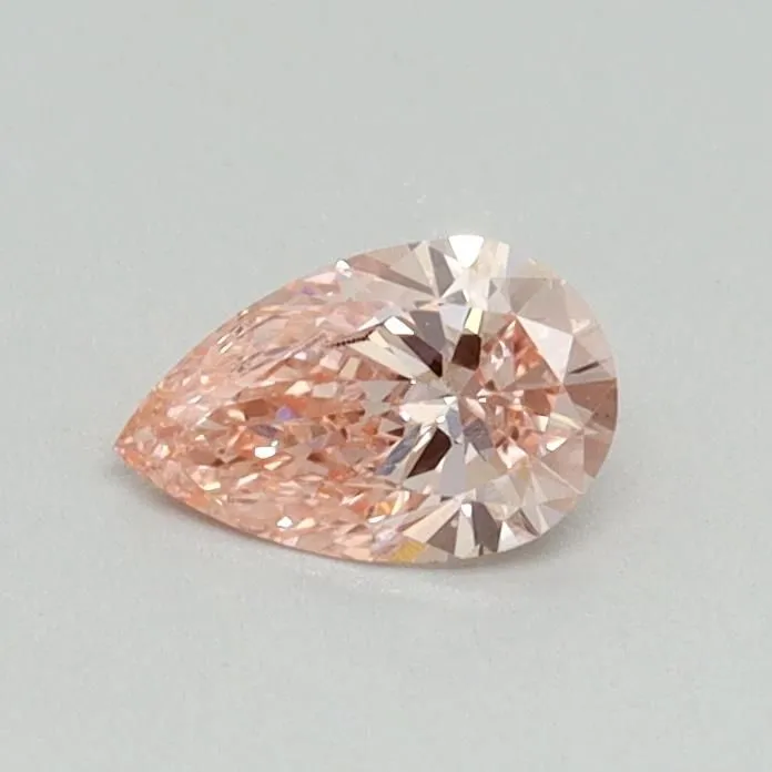 0.33ct PEAR Fancy Vivid Pink VS1 Coloured Lab diamond