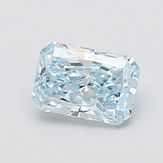 1.1ct RADIANT Fancy Vivid Blue VVS1 Coloured Lab diamond