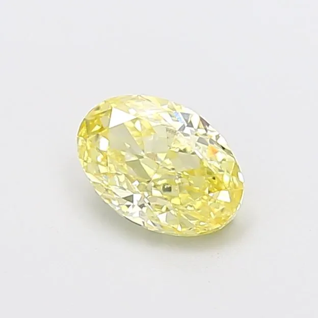 1.05ct OVAL Fancy Yellow VS1 Coloured Lab diamond