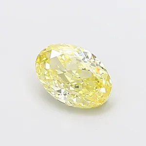 1.05ct OVAL Fancy Yellow VS1 Coloured Lab diamond
