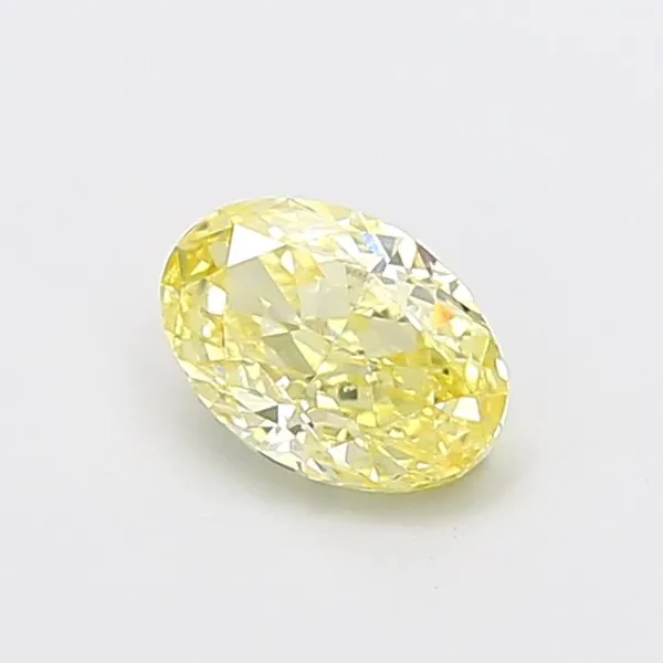 1.05ct OVAL Fancy Yellow VS1 Coloured Lab diamond