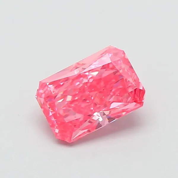 1.07ct RADIANT Fancy Vivid Pink VS1 Coloured Lab diamond