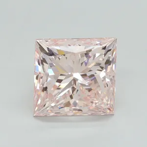 3.52ct PRINCESS Fancy Intense Pink VS2 Coloured Lab diamond