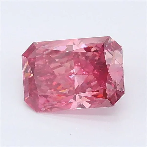 1.05ct RADIANT Fancy Deep Pink VS2 Coloured Lab diamond