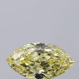 2.08ct MARQUISE Fancy Intense Yellow VS2 Coloured Lab diamond