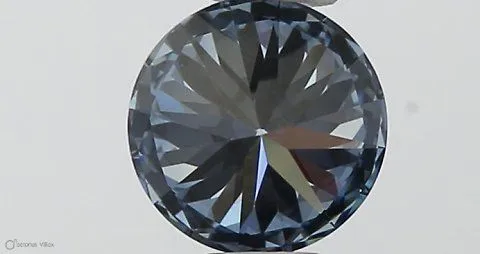 0.35ct ROUND Fancy Vivid Blue VVS1 Coloured Lab diamond