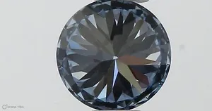 0.35ct ROUND Fancy Vivid Blue VVS1 Coloured Lab diamond