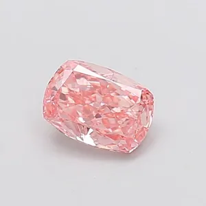 1.04ct CUSHION Fancy Intense Brownish Pink VS1 Coloured Lab diamond