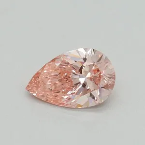 0.31ct PEAR Fancy Vivid Pink VS1 Coloured Lab diamond
