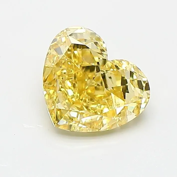 1.02ct HEART Fancy Intense Yellow VS1 Coloured Lab diamond