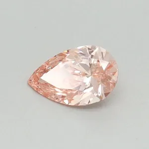 0.3ct PEAR Fancy Vivid Pink VS2 Coloured Lab diamond