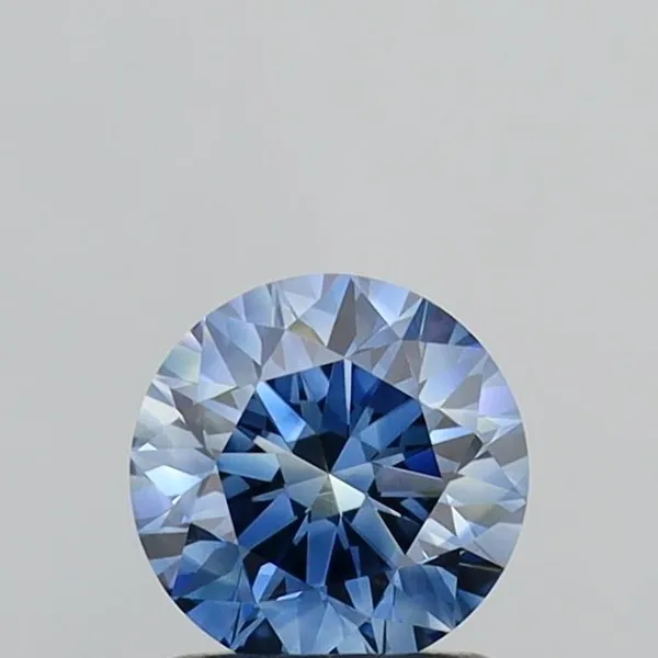 1.14ct ROUND Fancy Intense Blue VVS2 Coloured Lab diamond