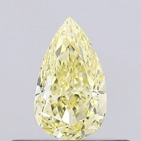 0.31ct PEAR Fancy Yellow VS1 Coloured Lab diamond