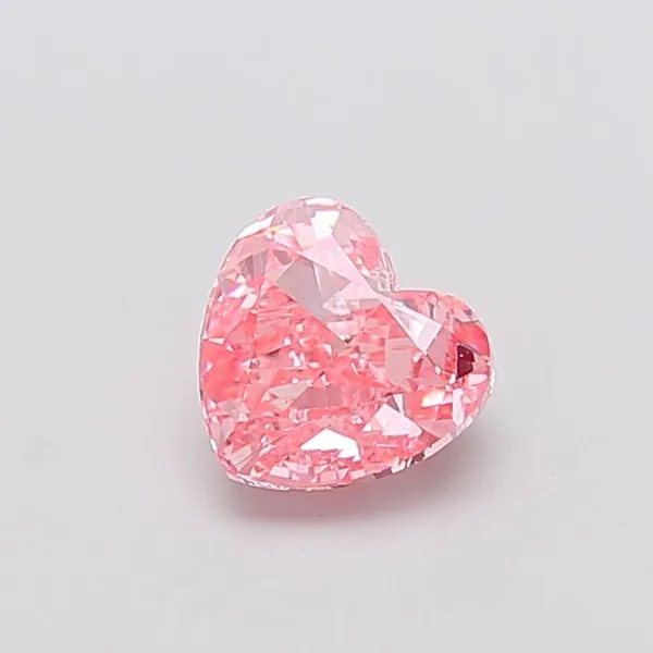 1.53ct HEART Fancy Vivid Pink VS1 Coloured Lab diamond