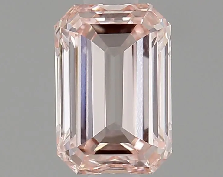0.70ct EMERALD Fancy Intense Pink VVS1 Coloured Lab diamond