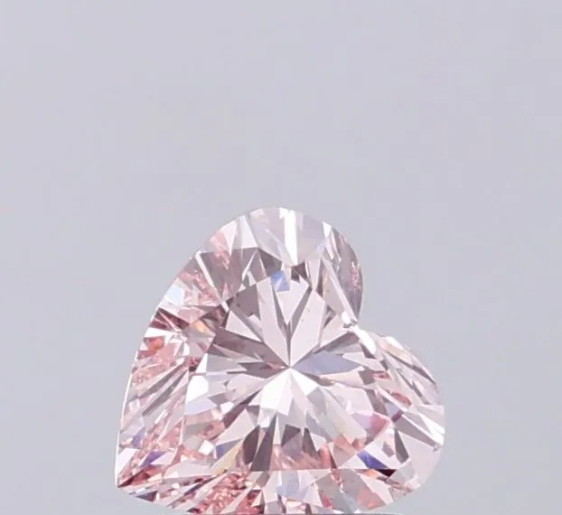 1.00ct HEART Fancy Pink VS1 Coloured Lab diamond