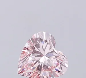 1ct HEART Fancy Pink VS1 Coloured Lab diamond