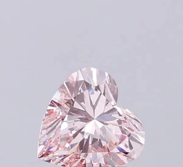 1ct HEART Fancy Pink VS1 Coloured Lab diamond