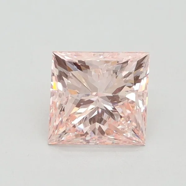 1.01ct PRINCESS Fancy Intense Pink VS1 Coloured Lab diamond