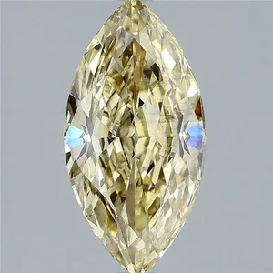 2.57ct MARQUISE Fancy Intense Yellow SI1 Coloured Lab diamond