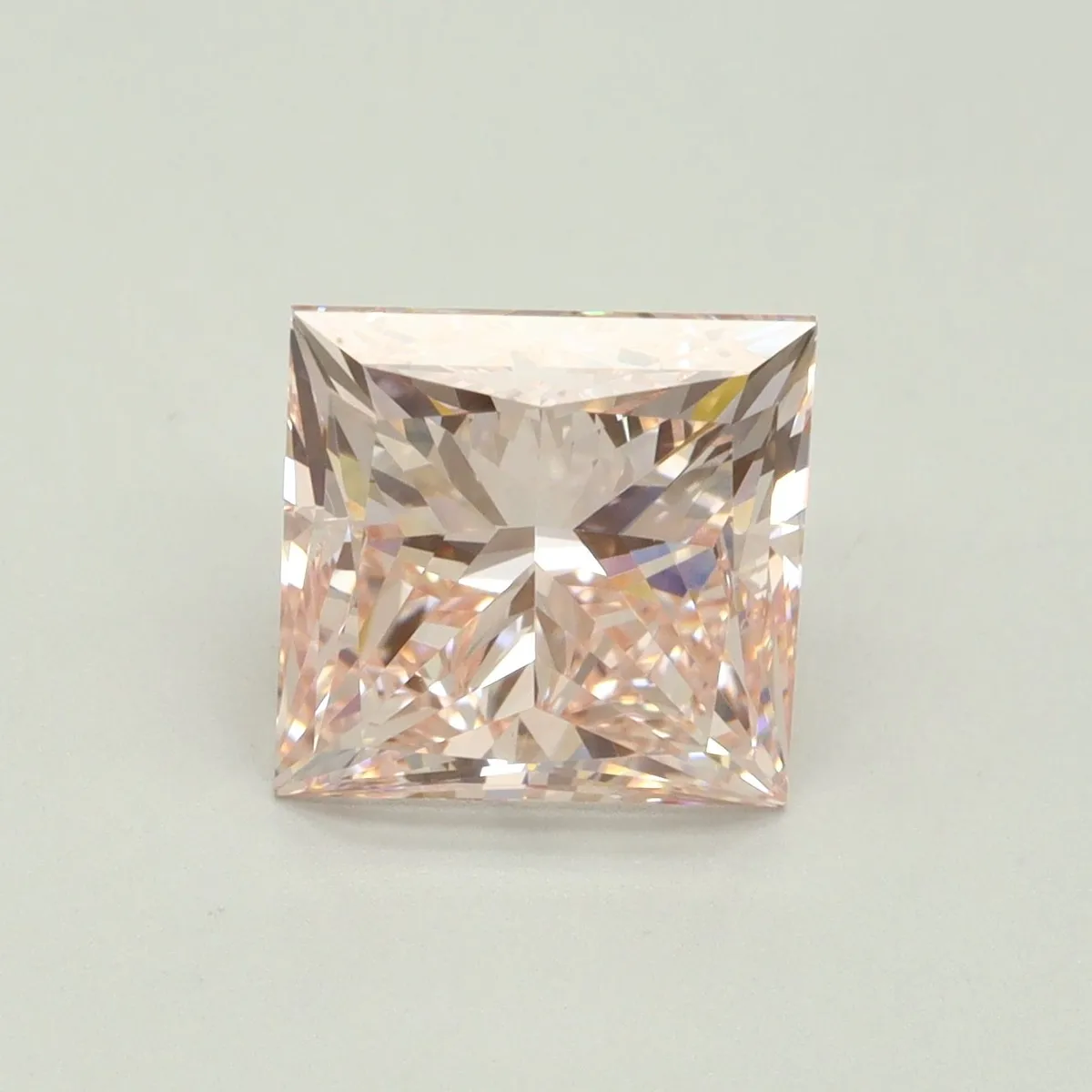 4.08ct PRINCESS Fancy Intense Pink VVS2 Coloured Lab diamond
