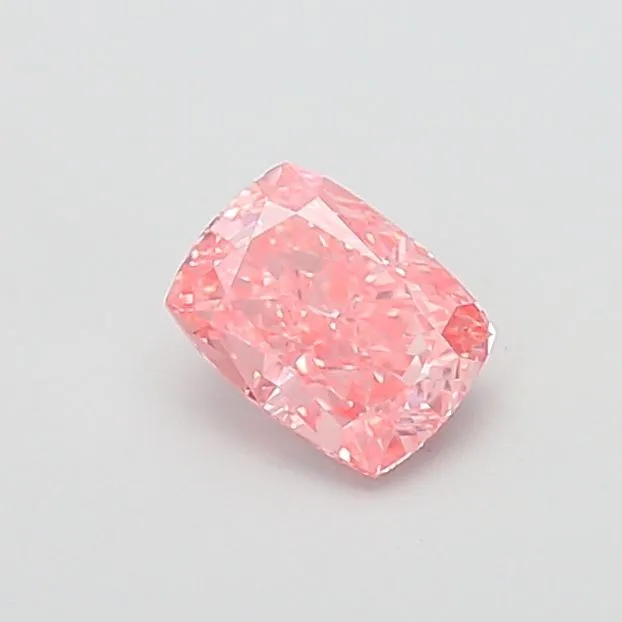 1.29ct CUSHION Fancy Vivid Pink VS1 Coloured Lab diamond