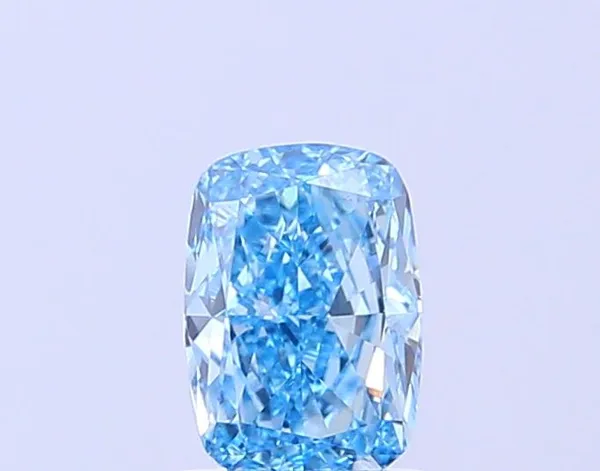 1.01ct CUSHION Fancy Vivid Blue VS1 Coloured Lab diamond