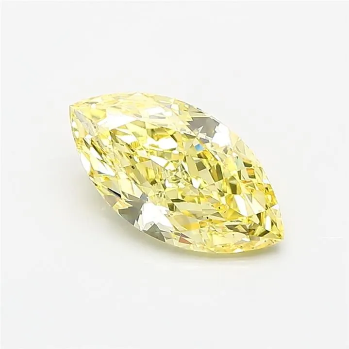 1.50ct MARQUISE Fancy Intense Yellow VS2 Coloured Lab diamond