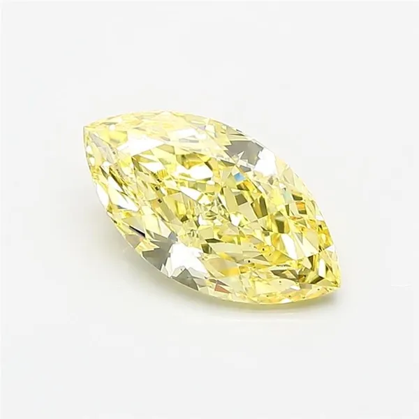 1.5ct MARQUISE Fancy Intense Yellow VS2 Coloured Lab diamond