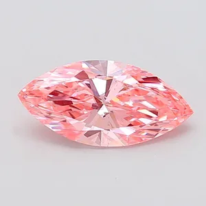 2.5ct MARQUISE Fancy Vivid Pink VS2 Coloured Lab diamond