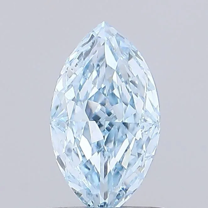 0.93ct MARQUISE Fancy Intense Blue VS1 Coloured Lab diamond