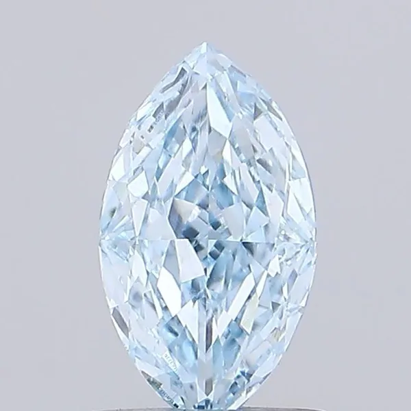 0.93ct MARQUISE Fancy Intense Blue VS1 Coloured Lab diamond