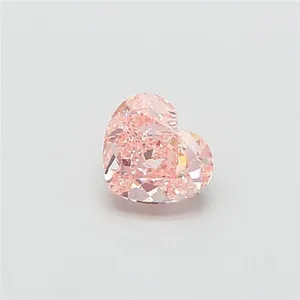 1.02ct HEART Fancy Intense Pink VS1 Coloured Lab diamond