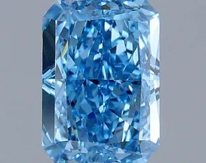 1.01ct RADIANT Fancy Vivid Blue VVS2 Coloured Lab diamond