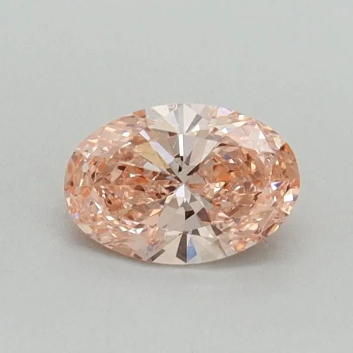 0.42ct OVAL Fancy Vivid Pink VVS2 Coloured Lab diamond