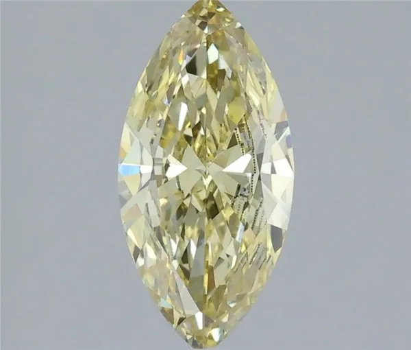 1.44ct MARQUISE Fancy Yellow VVS2 Coloured Lab diamond