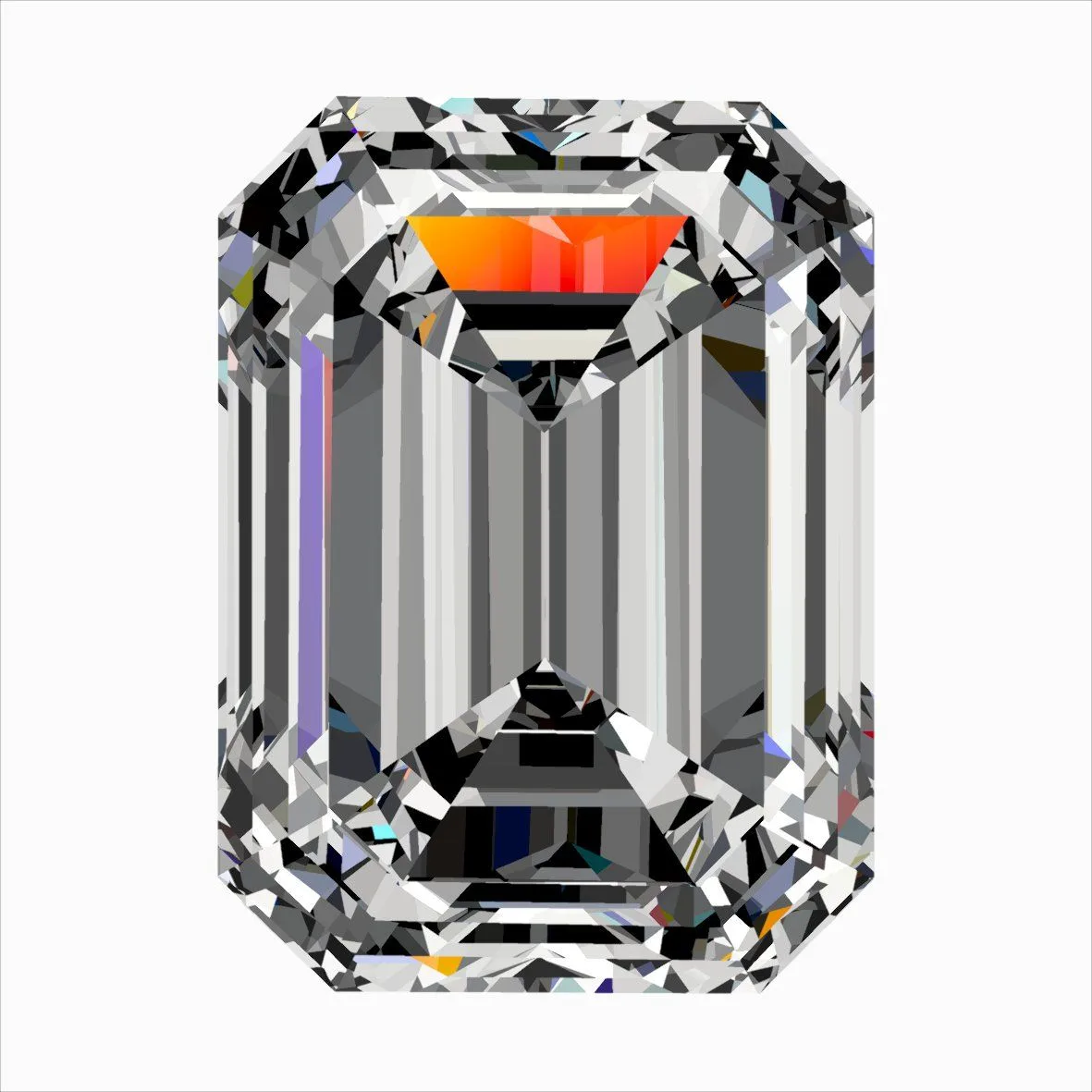0.30ct EMERALD E VVS1 Natural diamond