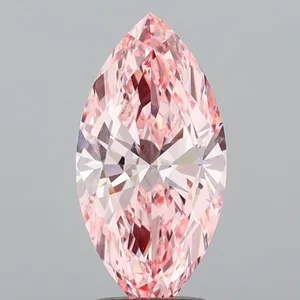 2.05ct MARQUISE Fancy Vivid Pink VVS2 Coloured Lab diamond