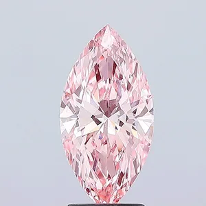2.87ct MARQUISE Fancy Vivid Pink VVS2 Coloured Lab diamond