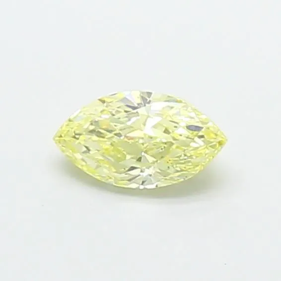 0.5ct MARQUISE Fancy Light Yellow VS2 Coloured Lab diamond