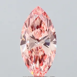 2.01ct MARQUISE Fancy Intense Pink VS1 Coloured Lab diamond