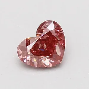 0.56ct HEART Fancy Intense Brown Pink VVS2 Coloured Lab diamond