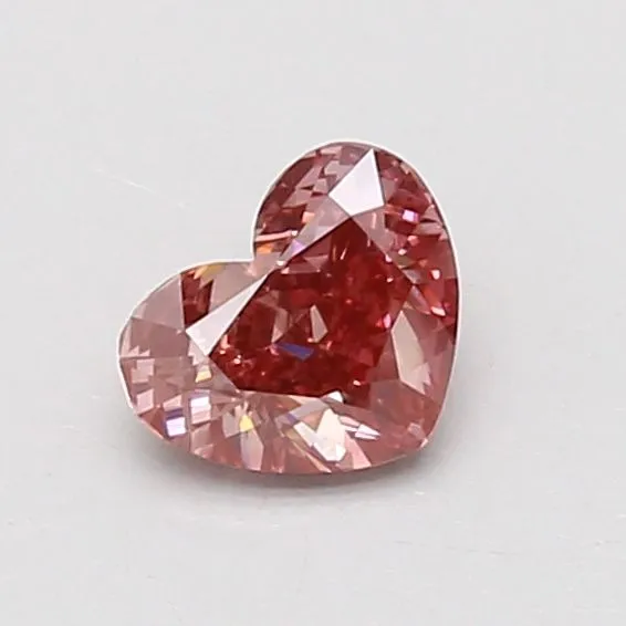 0.56ct HEART Fancy Intense Brown Pink VVS2 Coloured Lab diamond